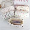 Large Capacity Bow Print Pencil Case INS Makeup Bag Simple Pen Bags  Back to School Gifts