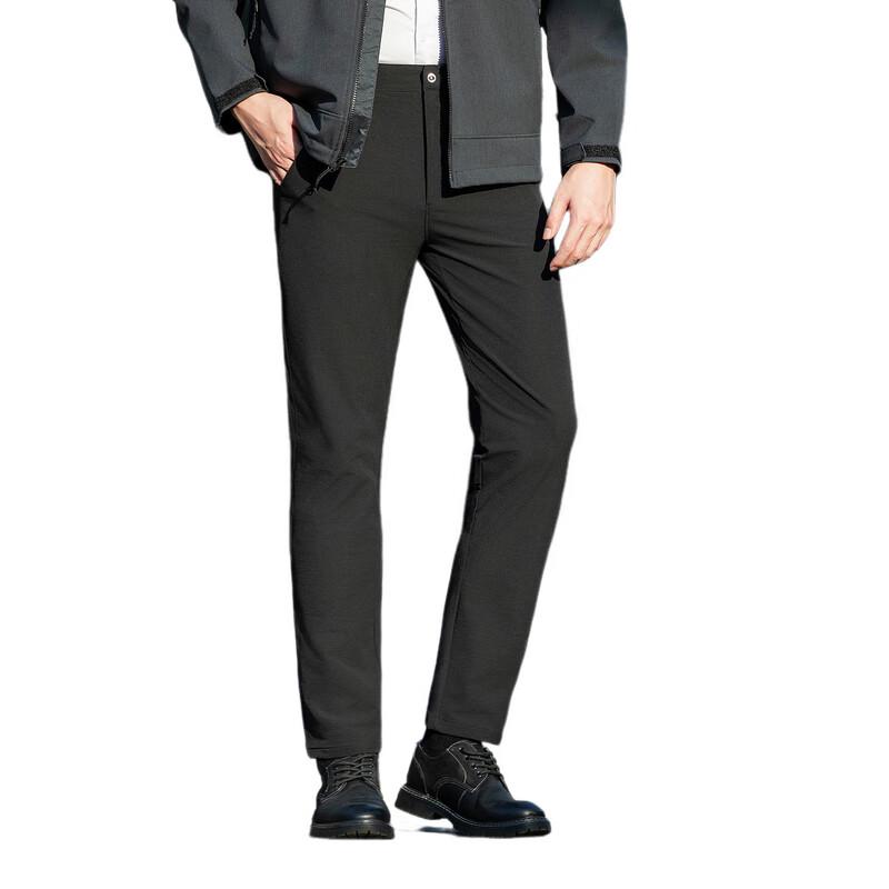 Xiaofu Men's Straight Fit Wrinkle-Resistant Casual Pants