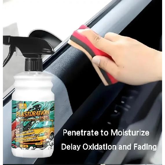 Car Plastic Restorer More Gloss Plastic Renovator Back To Black Longlasting Coating Leather Restore Polish Cleaning Products X9