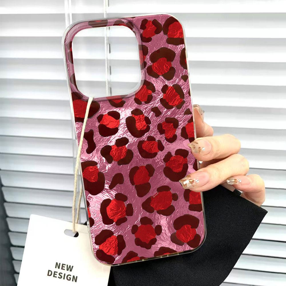 Korean Fashion Pink Leopard Print Phone Case for Honor 400 200 90 Smart Pro Magic7 70 Lite X9a X9c X9b X8b X8a X8c X7c X7b Cover