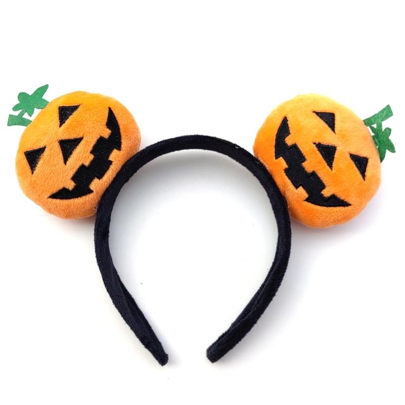Hair Hoop DIY Halloween Pumpkin Headwear Headband Soft Fabric Catoon Gift Dropshipping
