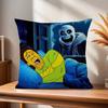 Милая H-Undertale Sans-W Офисная Подушка Наволочка Автомобильная Подушка Чехол 45X45СМ Подушка для Поясницы Подушка для Дивана