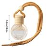 Car Essential Oil Diffuser Empty Glass Perfume Bottles Car Air Freshener Perfume Bottle Aromatherapy Fragrance Essential Oil