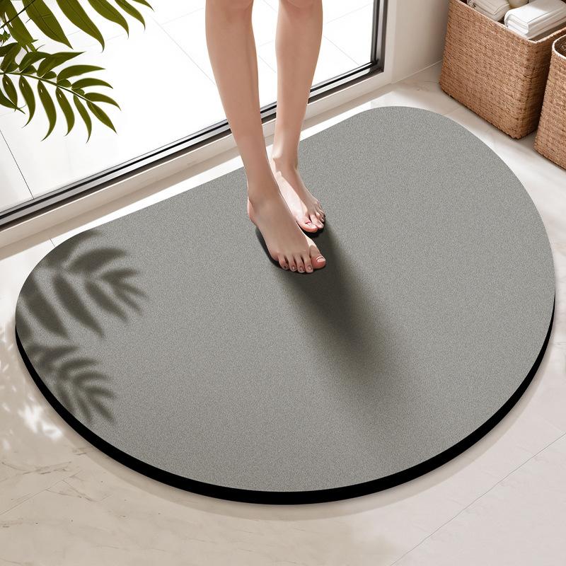 Diatom mud floor mat Solid color bathroom floor mat Foot mat