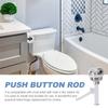 Practical Push Button Flush Toilet Hotel Rods Separated Type 12x10x5.5cm For Home Plastic Push Buttons Replacement