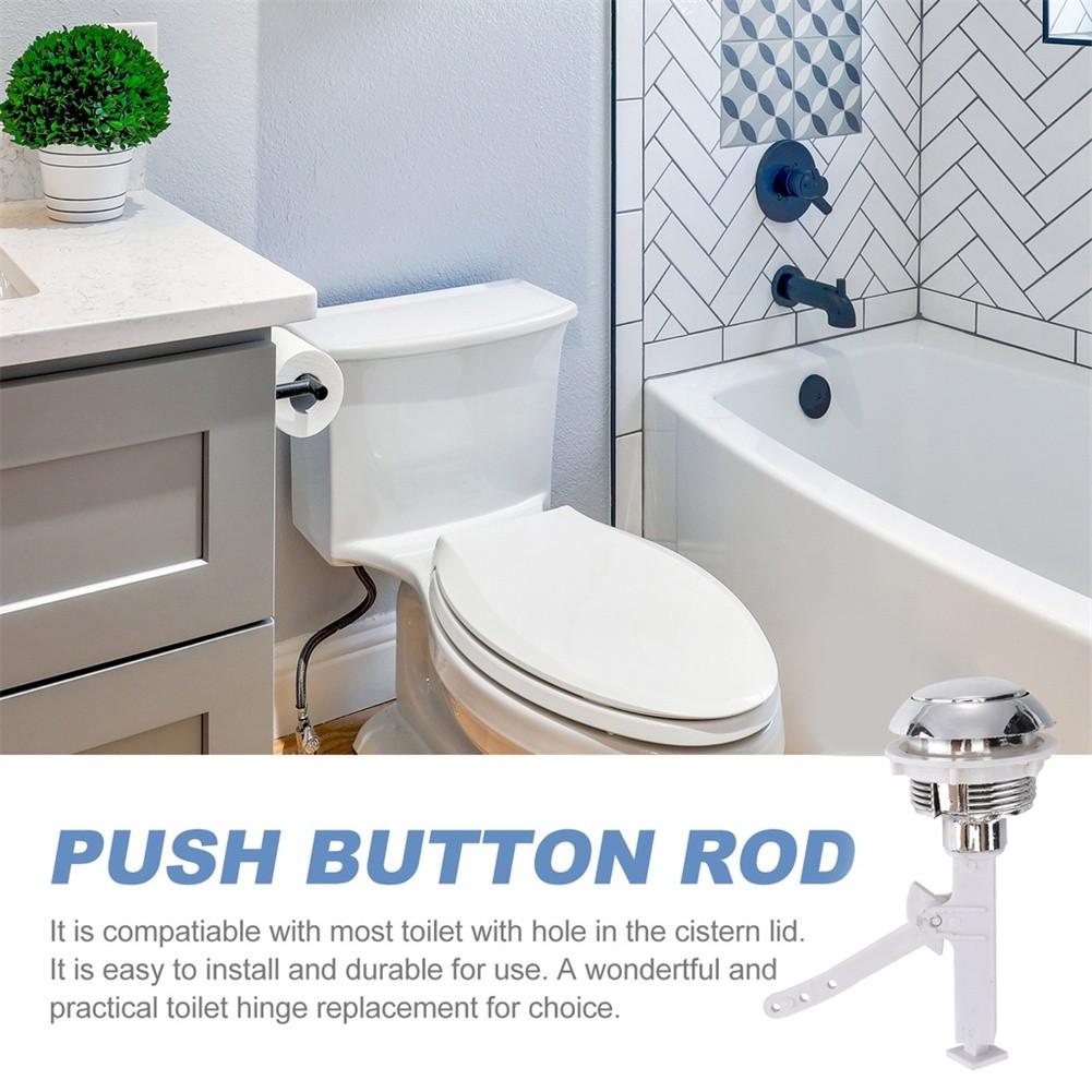 Practical Push Button Flush Toilet Hotel Rods Separated Type 12x10x5.5cm For Home Plastic Push Buttons Replacement