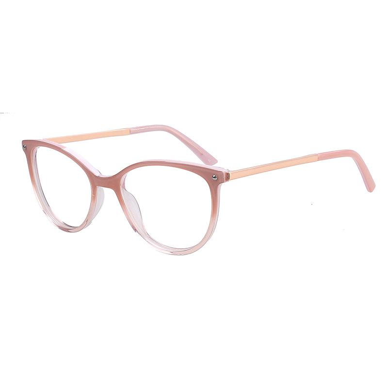Оправа для очков Cat'S Eye Plate Metal Retro для близорукости, модная оправа для очков для девушек