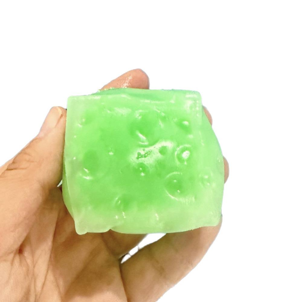 Super Soft Cheese Squeezed Cube Moldable Fidget Toy Kids Toy Cheese Squishy Toy Home Decoration