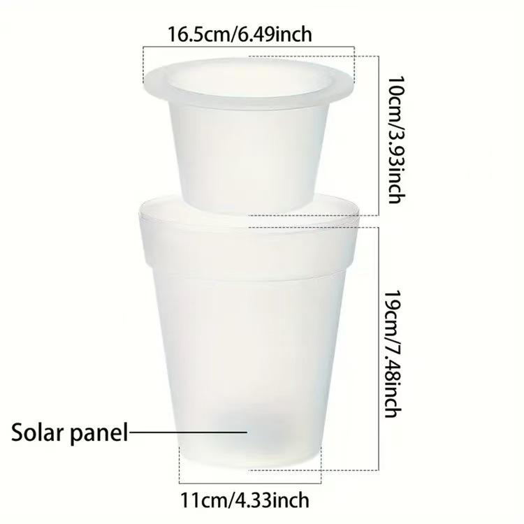 Солнечный Цветочный Горшок Декоративный Садовый Светильник для Улицы