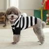Classical Dog Cat Sweater Warm Winter Puppy Dogs Clothes With Hat Striped Christmas Jacket Coat Pug Yorkies Yorkshire Clothing