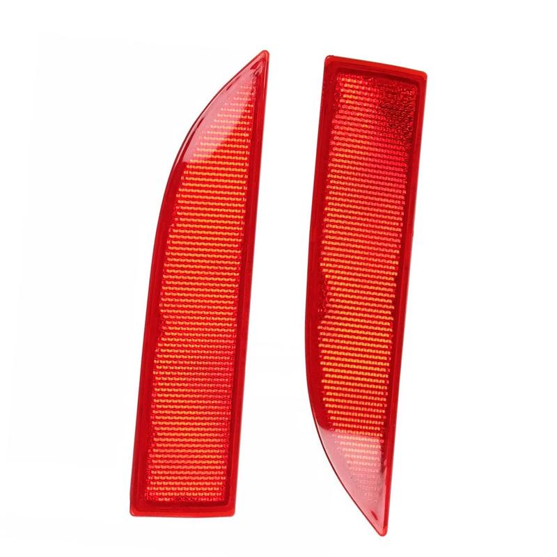 1 Pair Rear Bumper Reflectors Left and Right red lens reflective strips For Dacia Logan Sandero 2012-2016 265659019R 265600427R