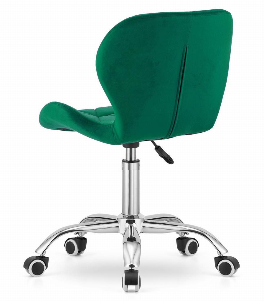 AVOLA velvet swivel chair - green