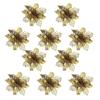 Christmas Tree Ornaments Christmas Simulation Flower Ornament 10Pcs
