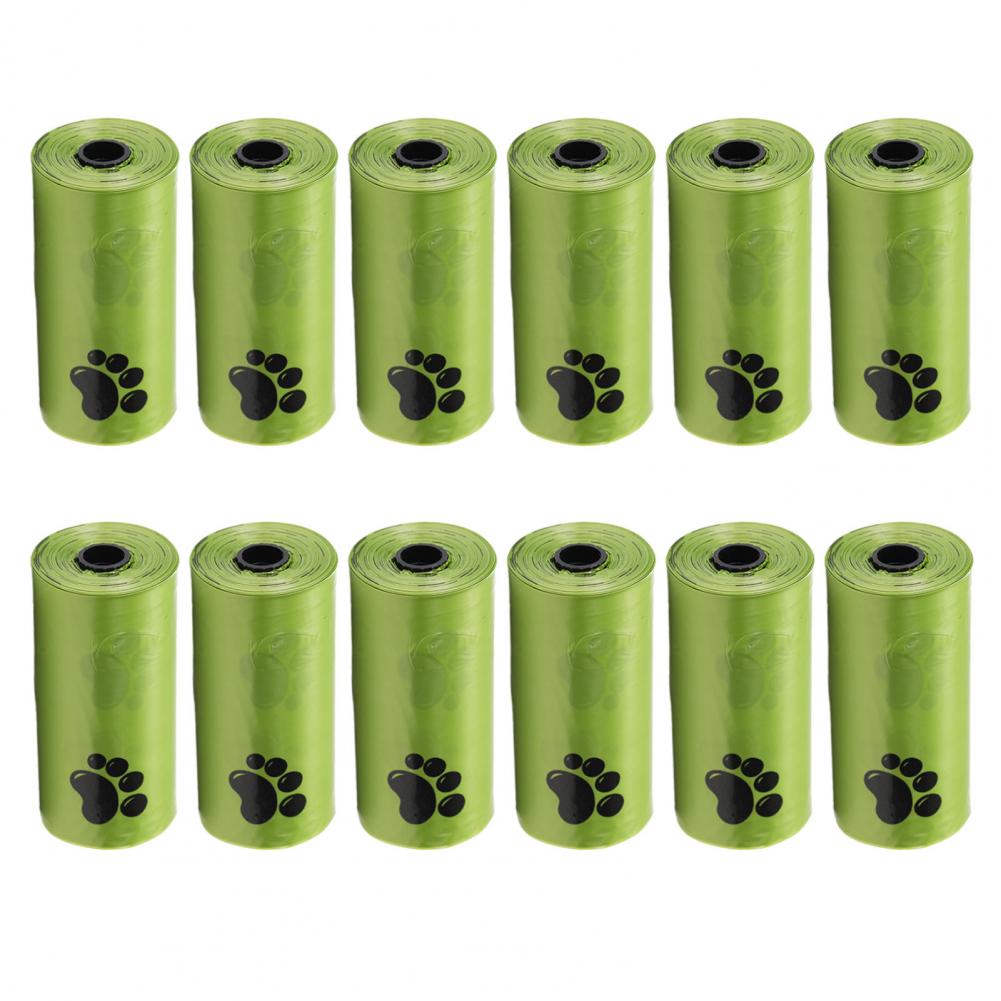 Мешки для собачьих какашек Прочные герметичные мешки для собачьих какашек с ароматом для домашних животных 180 шт. 12 рулонов / 390 шт. 26 рулонов Прочные для кошек