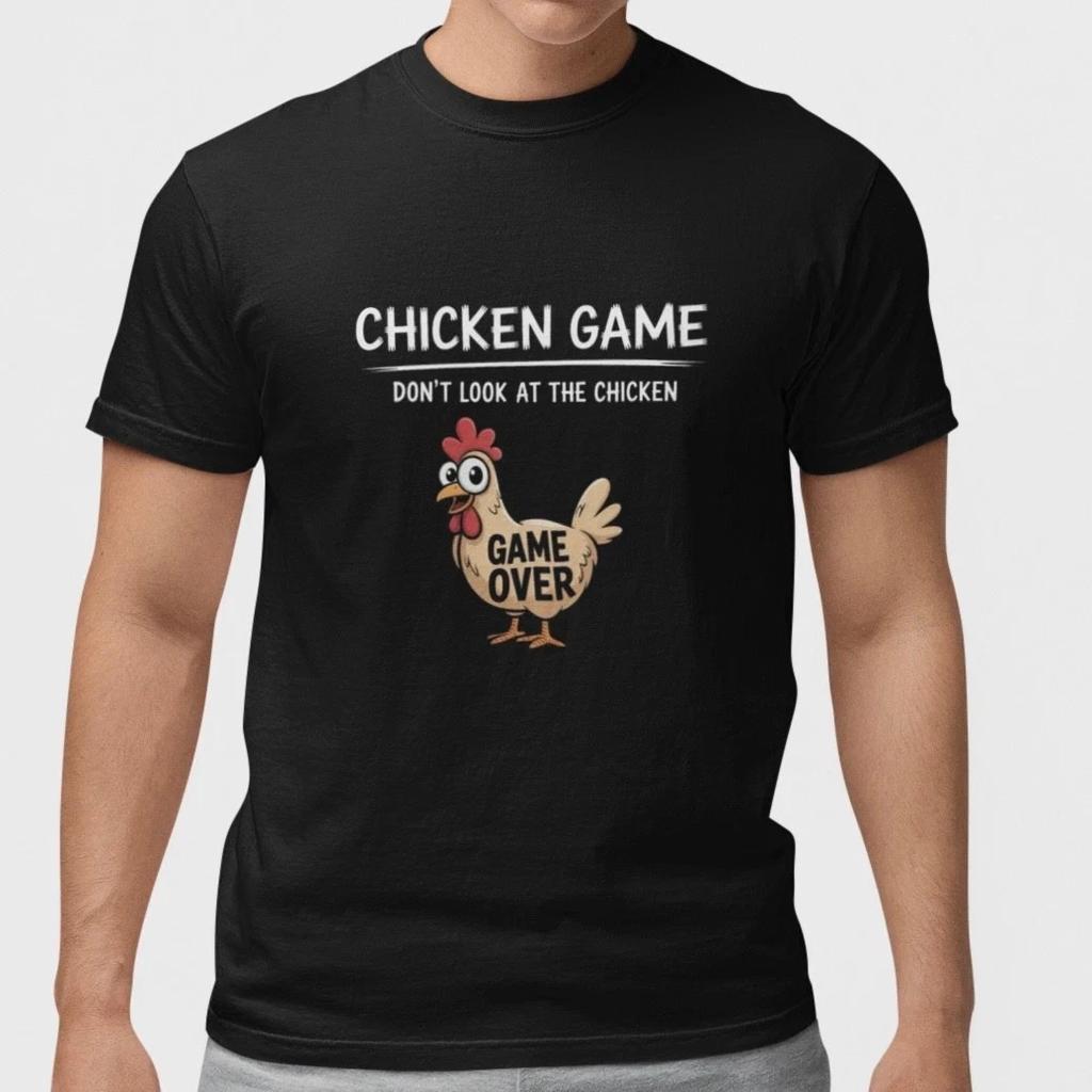 Funny Chicken Game T Shirt Game Over Chicken Humor Tee Animal Shirt Unisex