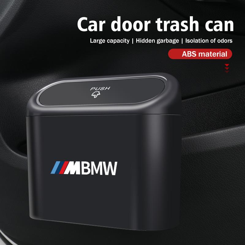 MUSE5 Car Door Side Trash Universal Garbage Dust Case Storage Box For BMW M Performance Alpina M3 M5 M6 X1 X3 X4 X5 G20