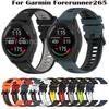Fashion Silicone 22mm Watchband For Garmin Forerunner 265 Strap Smart Wristband For Garmin Forerunner 255 Band Bracelet +Film