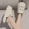 Женские летние новые нескользящие домашние тапочки на платформе