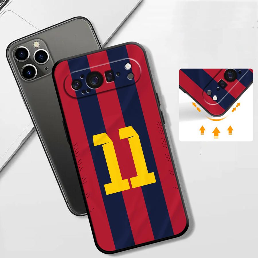 Футбольный Чехол с Номером для Google Pixel 10A 7a 10 9 Pro XL 8a 6 7 8 Pro 9a 6a Funda Чехол для Телефона