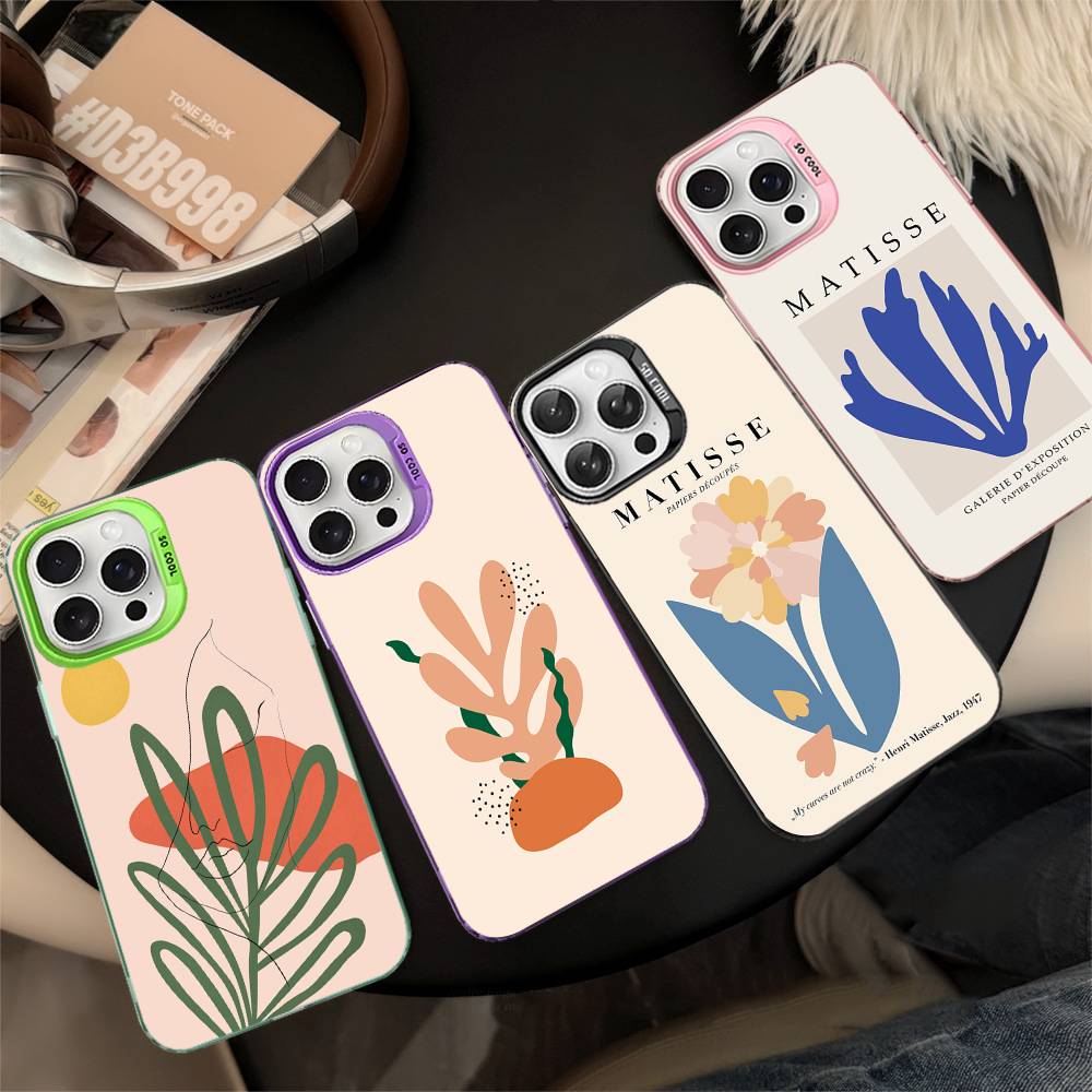 Забавный чехол для телефона с картиной Анри Матисса для iPhone 17 16 15 14 13 Pro 12 11 Pro Max PLUS Цветная задняя крышка