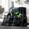 Modern Agricultural Machinery Flannel Blanket Super Soft Warm Cozy Blanket For Sofa Bed Office Travel Allseason Home Decor Gift