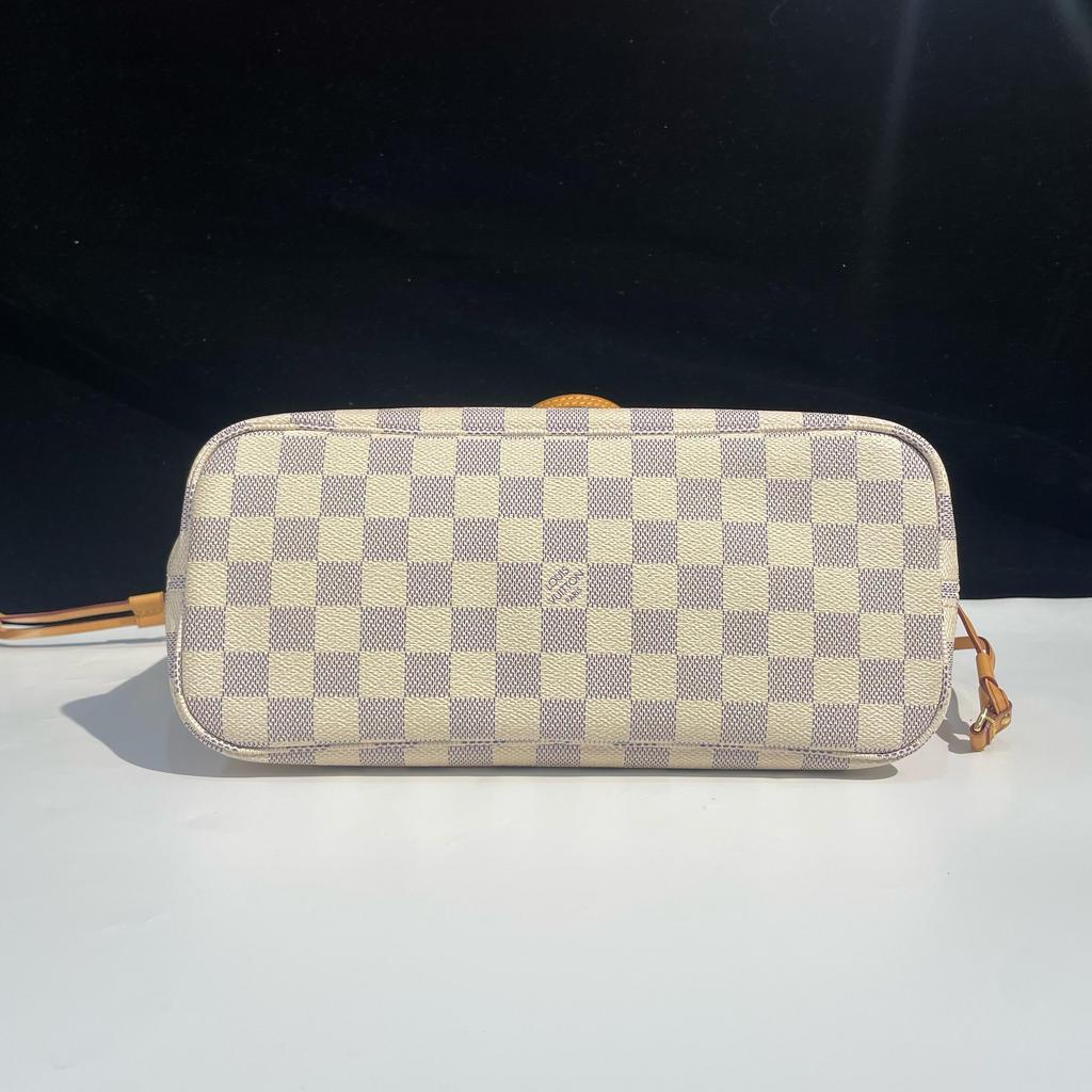 [Pre-Owned] Neverfull PM Checkerboard Coated Canvas Leather Tote Bag - Very Good #1P64B72
