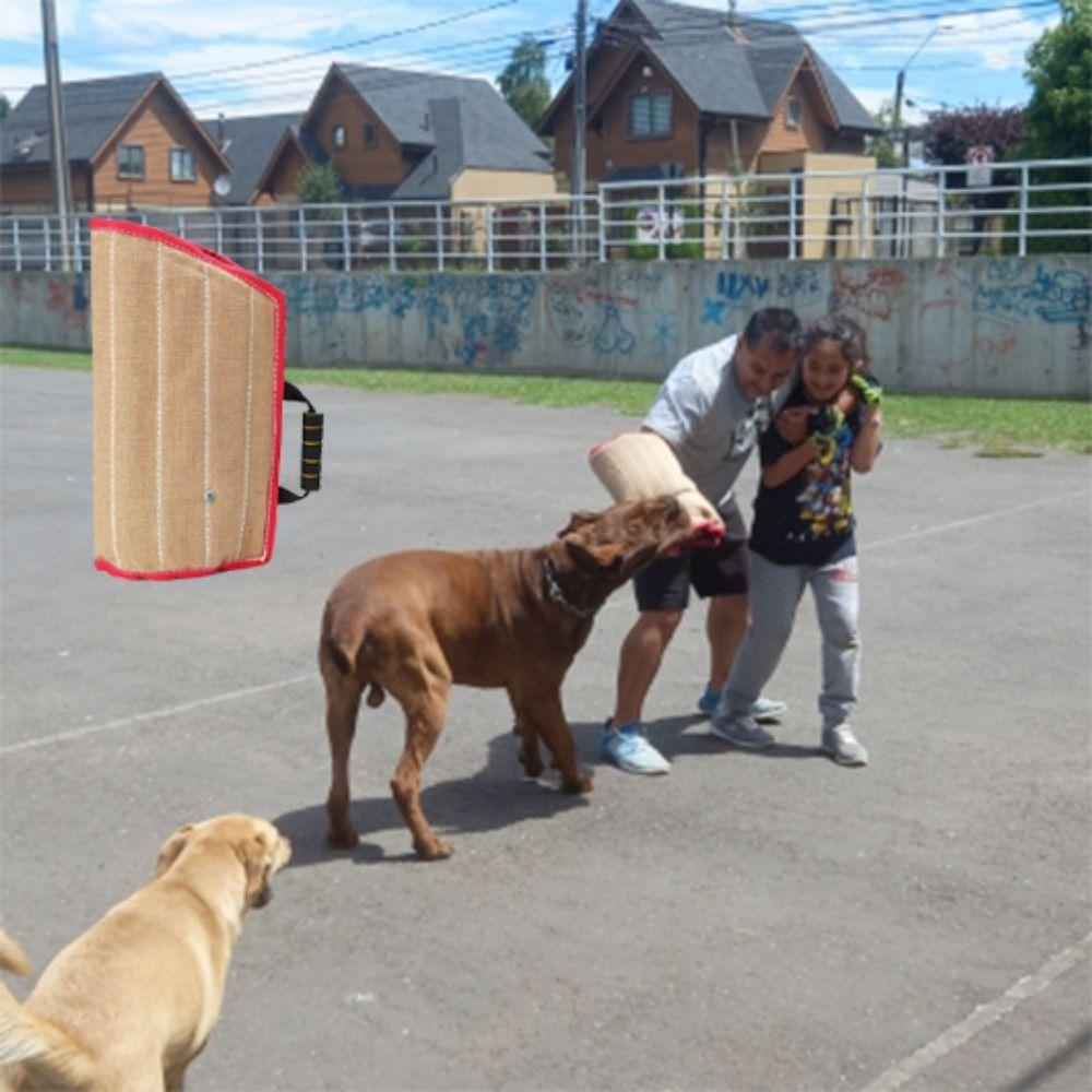 resistant With Handle Jute Dog Bite Pillow Dog Training Sleeve Arm Protection Cover Dog Bite Sleeve