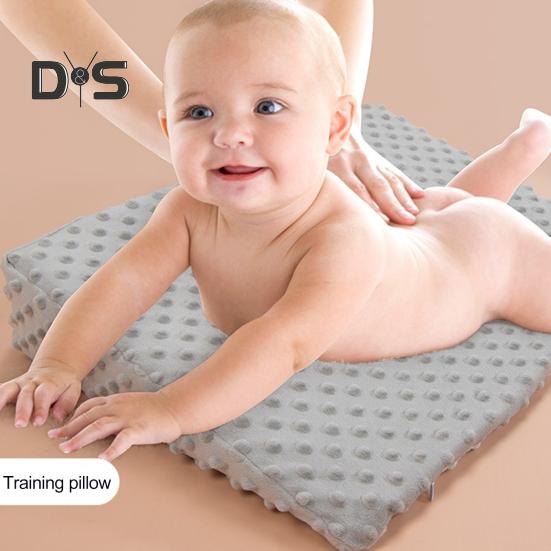 Подушка для младенцев с эффектом памяти, подушка для сна из пеноматериала, поддерживающая спину младенца со съемным чехлом для удобства кормления грудью, для ног и коленей детей