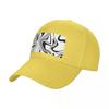 Black and White Trippy Print Baseball Cap GentleUnisex Hat Luxury  Rave Unisex Womens