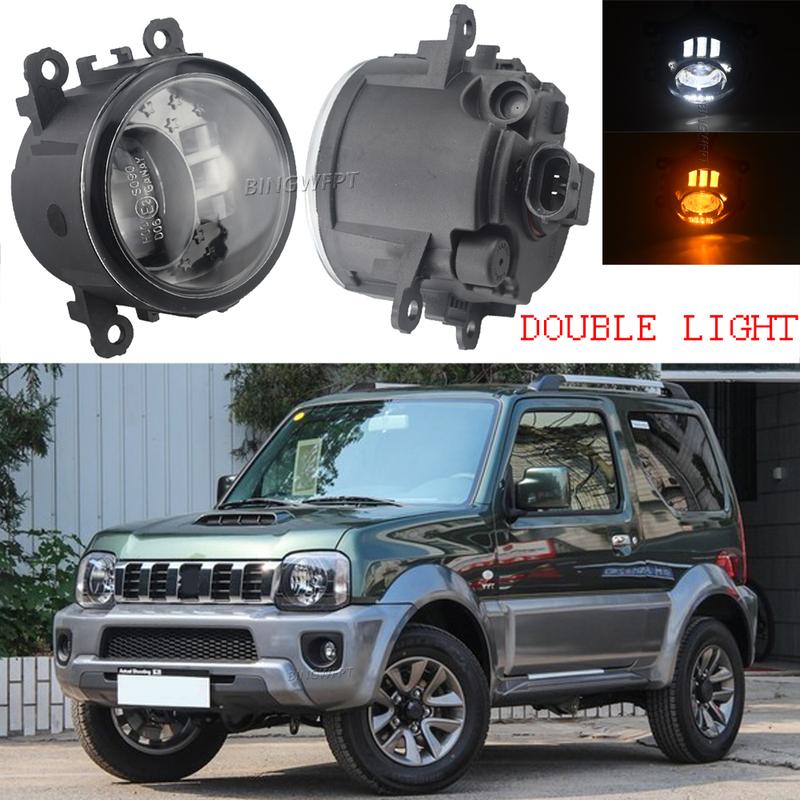 Передний Бампер Противотуманная Фара Дневной Ходовой Огонь H11 12V Для Suzuki Jimny FJ Закрытый Внедорожник 1998-2014 Светодиодный Блок Противотуманной Фары