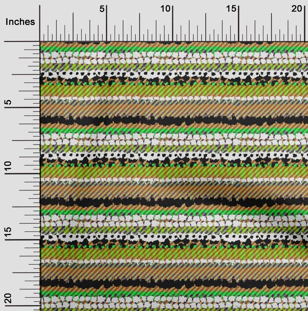 oneOone Cotton Poplin Brown Fabric Abstract Brush Stroke Quilting Supplies Print Sewing Fabric By The Yard 42 Inch