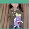 And Fun Playful Childrens Crochet Crossbody Bag In Pink Blue And Purple Color Options