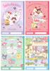 Бумага Yamano Sanrio Бесплатно Sanrio 4 тетради, Однотонные, Персонажи, Книги, M/X, 4PNB-X