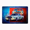 1966 Mustang GT Vintage Rally Racing Car Metal Sign Posters Garage Custom Home Decor Room Decoration Wall Decor