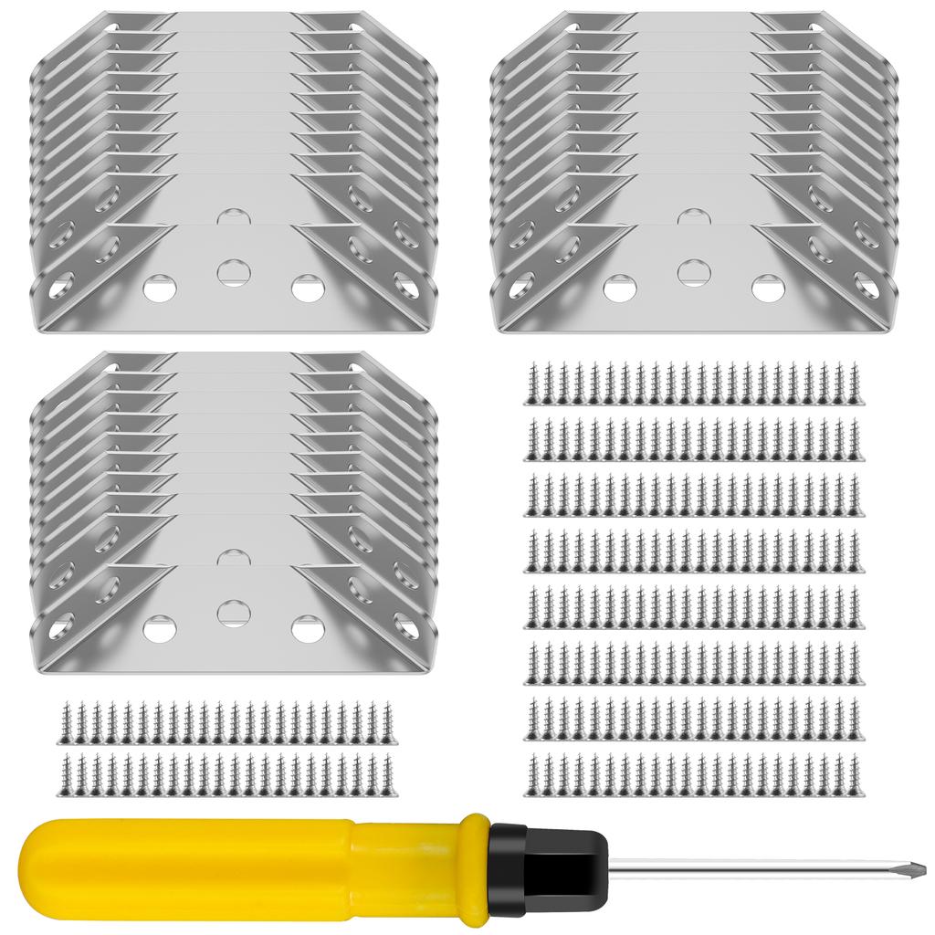 30/251 шт. Мебельный угловой соединитель Стальной уголок Угловой кронштейн для полки Поддержка для стула/шкафа Универсальный угловой кронштейн Кронштейн для полки