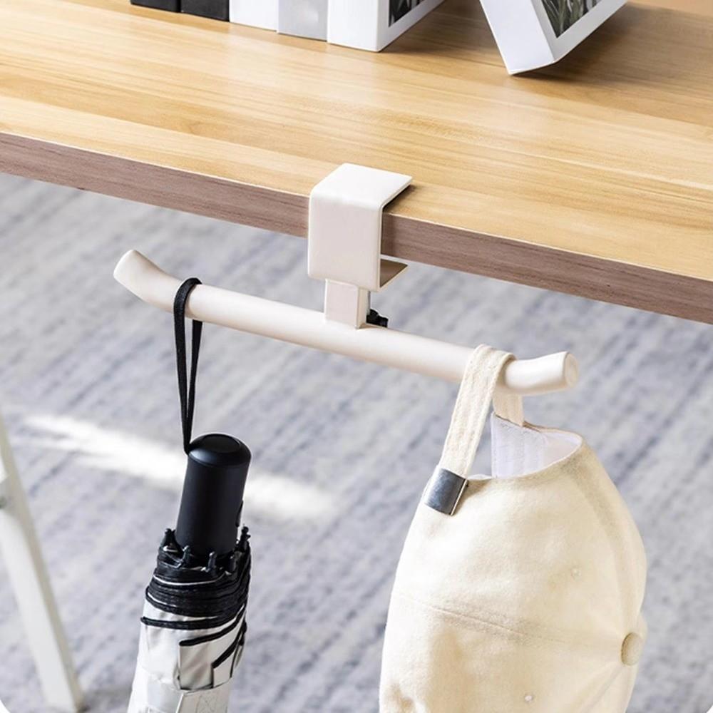 Rotatable Desk Edge Bag Hook Carbon Steel Hanging Handbag Holder Desk Headset Hanger Student