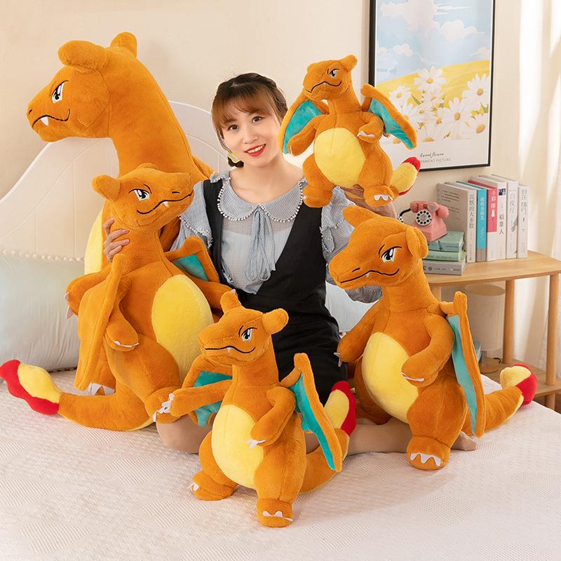 Kawaii Dragon Plush Toy Large Stuffed Animal Pillow 40/80cm Soft Doll Gift For Kids