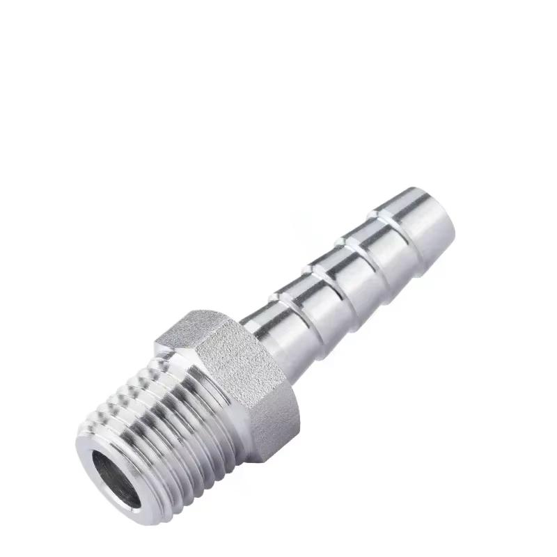 1/8" 1/4" 3/8" 1/2" 3/4" BSP NPT Наружная Внутренняя Резьба к 4 5 6 8 10 12 14 16 19 25 мм Штуцер для Шланга Соединитель из Нержавеющей Стали 304