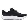 Under Armour Lightweight Low Top Running Shoes Women Black White 3027007-001
