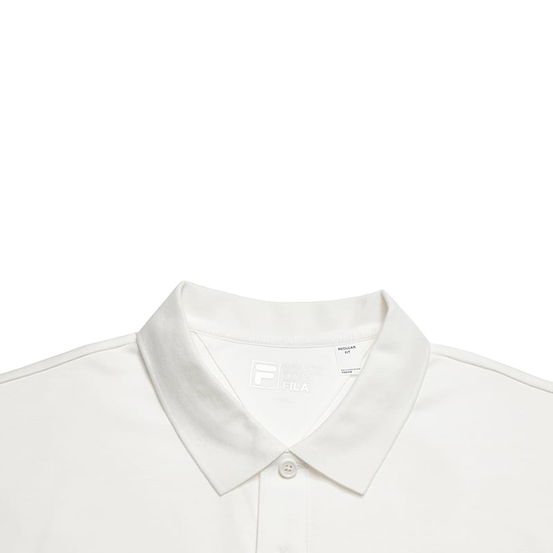 FILA WHITE Polo Shirt Men's Cloud White F51M623101FWT