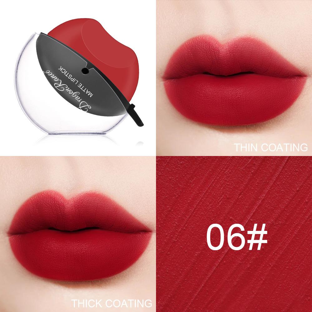 Zipped Lip Lipstick Lazy Lip Shape Lipstick Does Not Fade Mist Face Makeup Matte Velvet Lipstick Big Red Lipstick