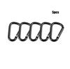 Aluminium Safety Camping Hiking Hook Buckle Keychain Alloy Carabiner Black Climbing Button