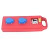 Construction Power Distributor 2 Outlets Waterproof Portable Compact Power Distribution Box 200‑250V