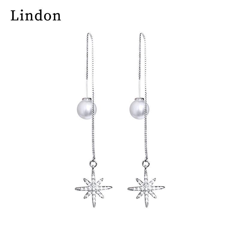 Lindon Women's Zircon Copper Alloy Earrings - Wedding Party Gift Pendant Earrings