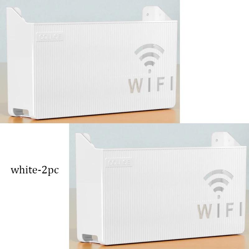 Настенный беспроводной ящик для хранения WiFi с выемкой, полые стеллажи для хранения маршрутизаторов, телевизионные приставки для гостиной, бытовые принадлежности