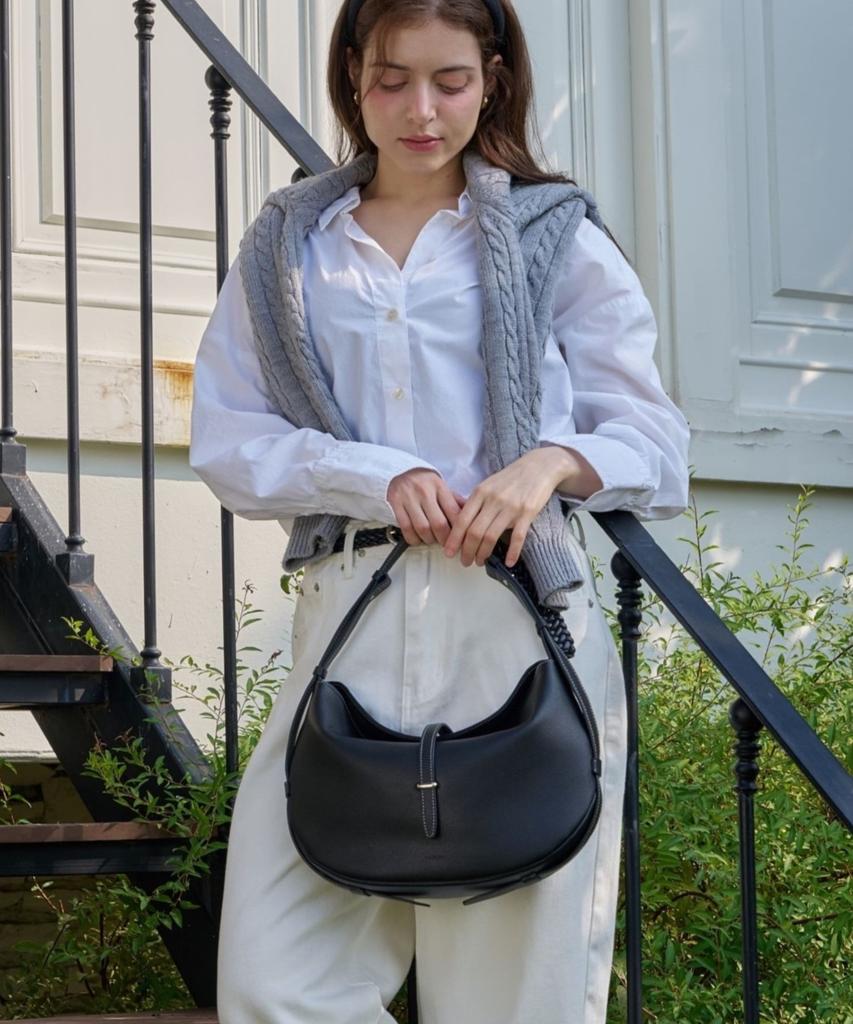 Miulin Shelly Hobo Bag (Black)