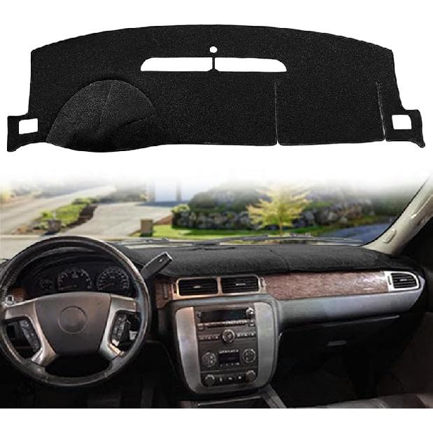 Dash Cover Mat Fit For 2007-2014 GMC Yukon Sierra SLT Denali,2007-2013 Chevy Chevrolet Silverado 1500 2500HD 3500HD LTZ/Avalanche/Suburban,07-14