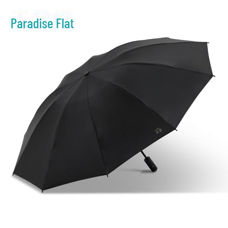 Зонт двойного назначения Paradise Black Glue с защитой от ультрафиолета: Компактный, складной, идеально подходит для солнечных и дождливых дней