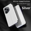 Mirror Folding Stand Cases For Honor 400 Pro Flip Leather Kickstand Phone Case For Honor 200 400 Lite 300 Pro Full Cover Bumper