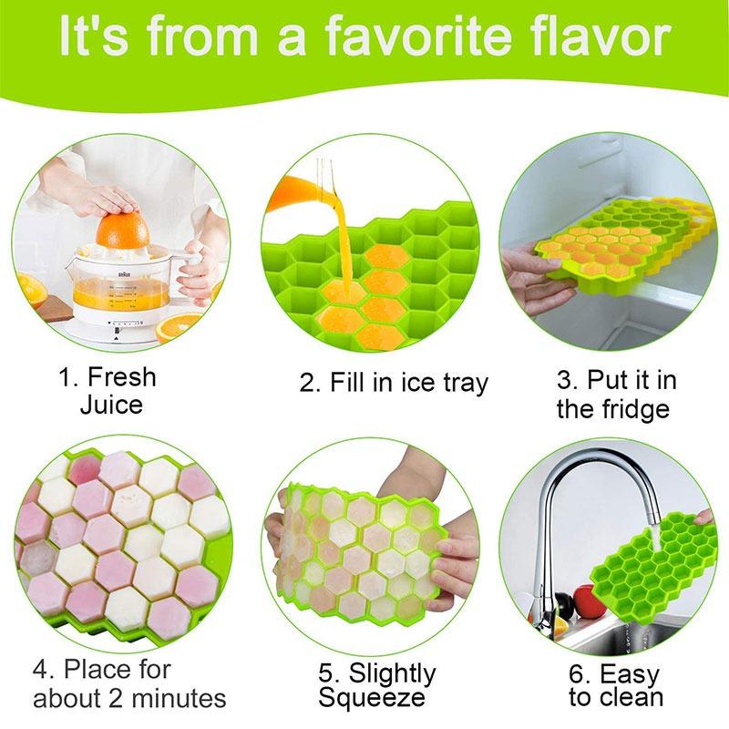 Сотовая форма Ice Cube Maker Ice Tray Ice Cube Mold Storage Containers